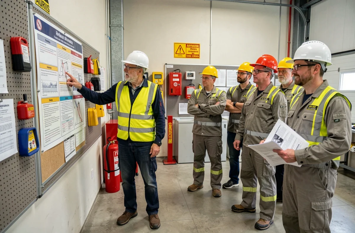 Formateur en sécurité et habilitations réglementaires animant une session de formation dans les locaux de Bureau Veritas Formation Tarn