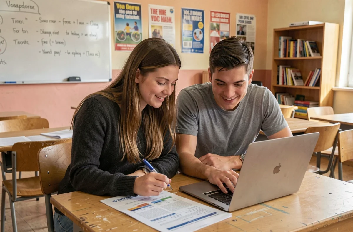 Étudiants en formation courte après un bac STMG, illustrant les parcours professionnels accessibles rapidement
